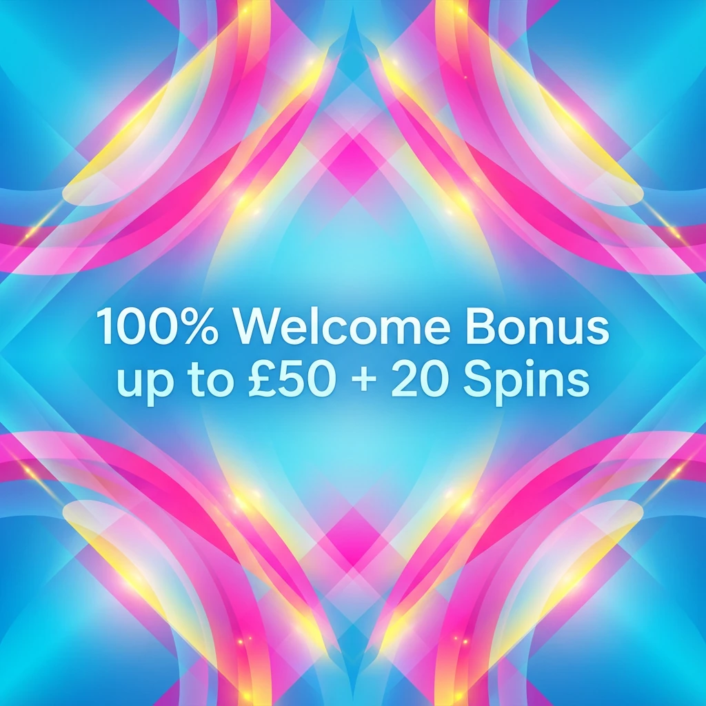 100% Welcome Bonus up to £50 + 20 Spins